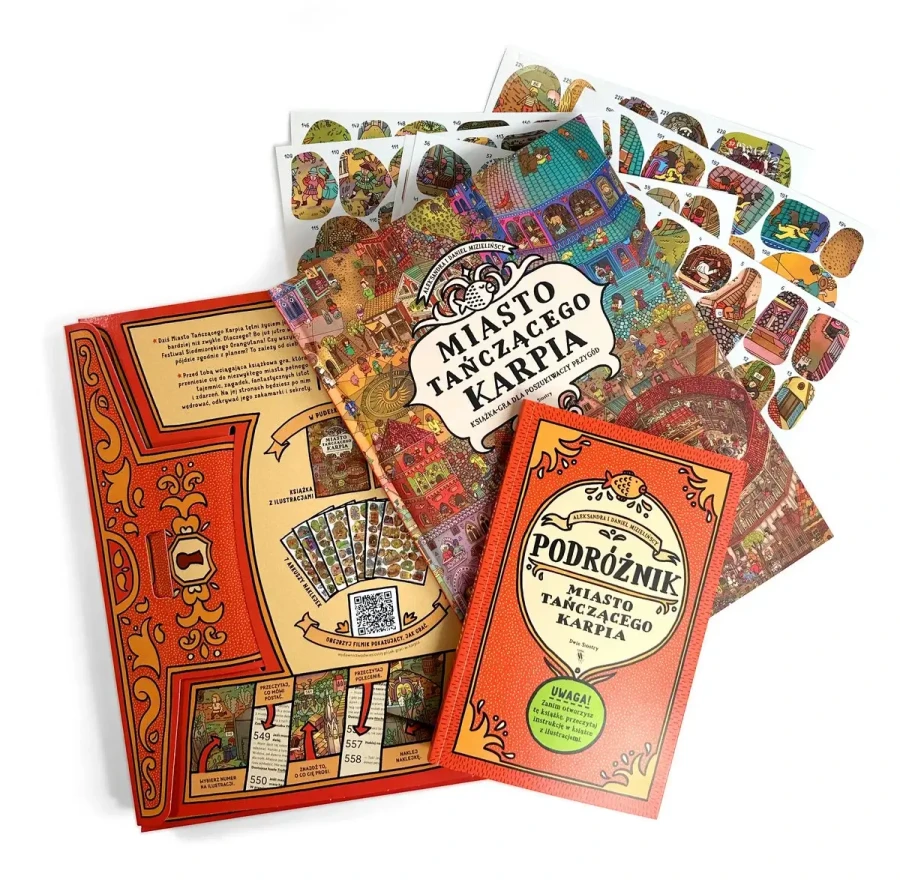 Miasto Tańczącego Karpia. Książka-gra dla poszukiwaczy przygód / Wydawnictwo Dwie Siostry