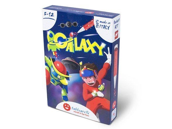 Magiczny Piasek do Kolorowania, Pocket Kit, Galaxy, 5l+ / Sabbiarelli