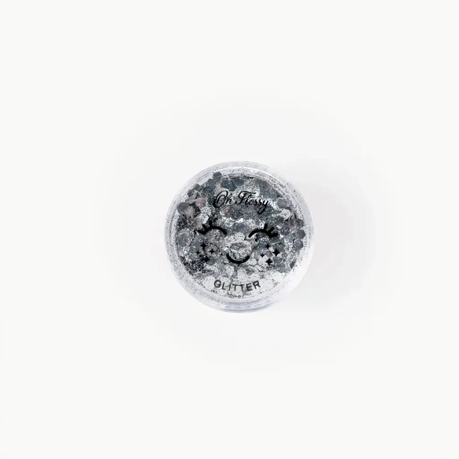 Brokatowy zestaw do malowania twarzy Disco Fever, bio brokat, roślinna formuła / Oh Flossy