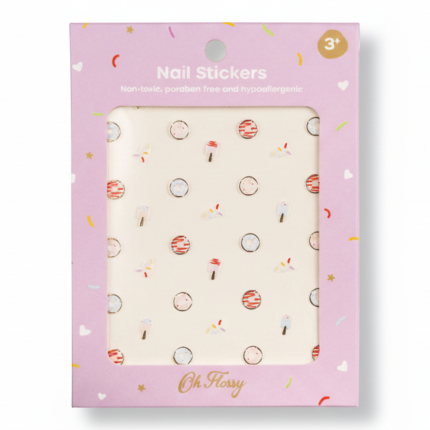 Naklejki na paznokcie dla dzieci - Sweets, hipoalergiczne / Oh Flossy