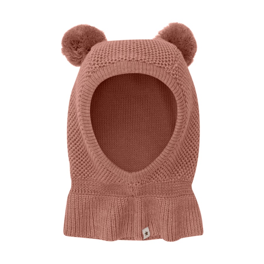 Kominiarka z pomponami - Burlwood / HUTTEliHUT