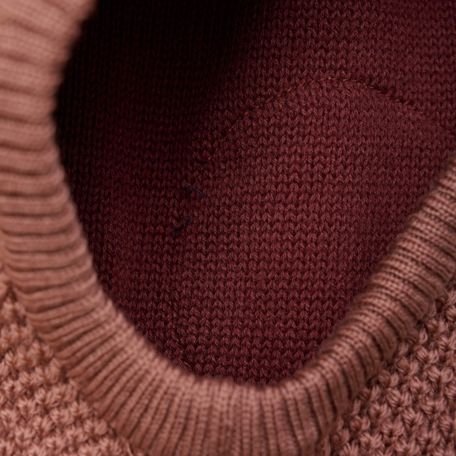 Kominiarka z pomponami - Burlwood / HUTTEliHUT