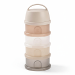 Pojemniki na mleko w proszku 4 komory przeźroczyste - clay / Beaba