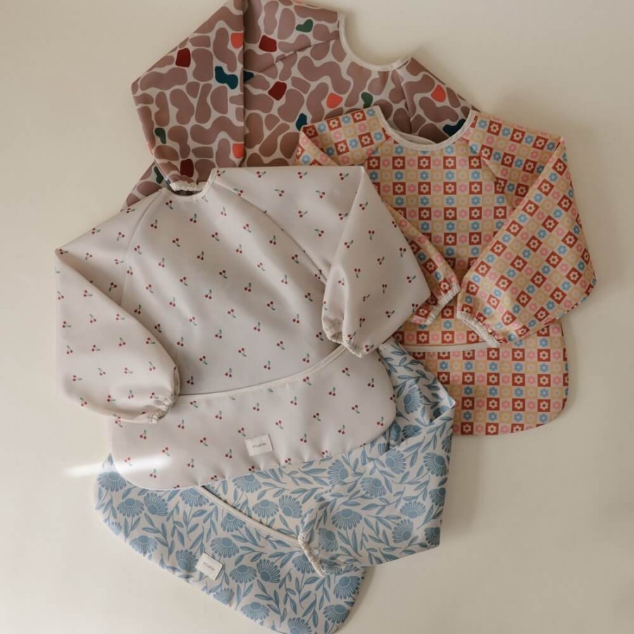 Śliniak z długim rękawem – Cherries / Mushie