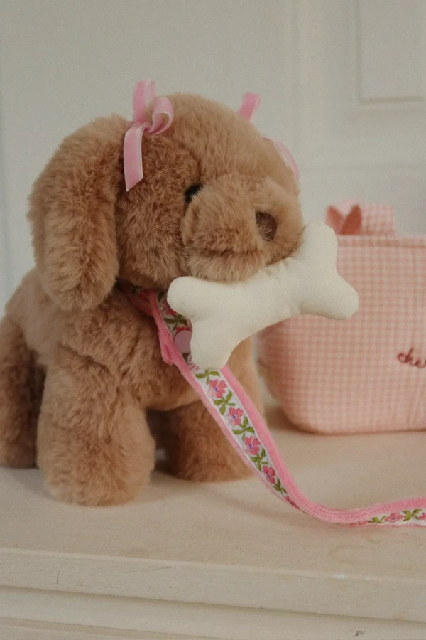 Piesek w torebce - pink check / Konges slojd