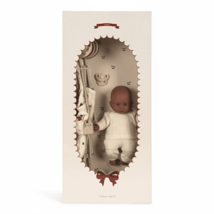 Zestaw z wózkiem i lalką z akcesoriami Cherie - ma grande cerise / Konges slojd