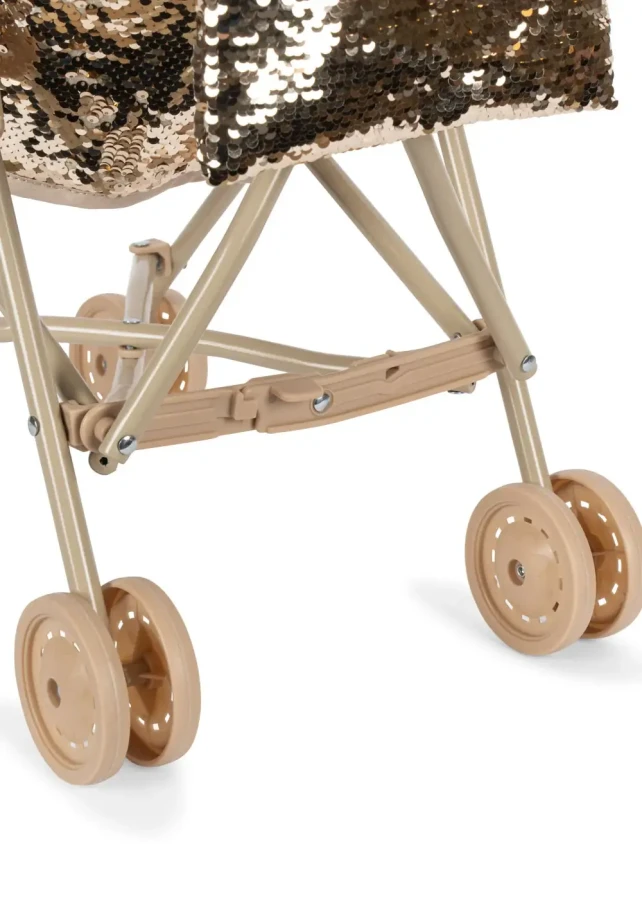 Wózek dla lalek z cekinami - Cherry / Konges slojd