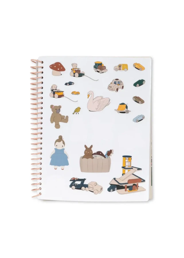 Książeczka z naklejkami wielorazowego użytku - multi / Konges slojd