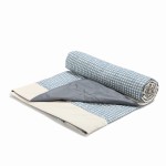 Koc piknikowy z kieszonką, mata do zabawy XXL 180x190 - BERRY VICHY / La Millou