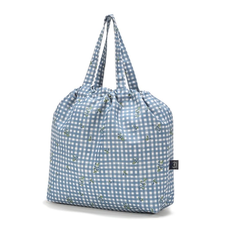 Shopper Bag z kieszonką - BERRY VICHY / La Millou