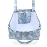 Shopper Bag z kieszonką - BERRY VICHY / La Millou