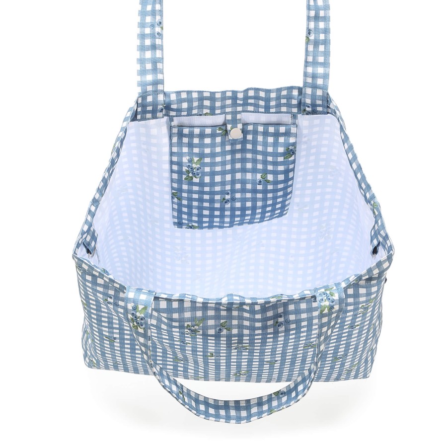 Shopper Bag z kieszonką - BERRY VICHY / La Millou