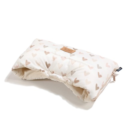 Mufka do wózka Ortalion HEARTBEAT BEIGE / La Millou