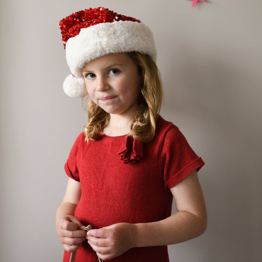 Czapka świąteczna Sequin Velvet Santa / Rockahula Kids