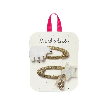 Spinki do włosów Snowy Polar Bear / Rockahula Kids