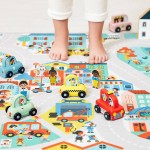 Mata do zabawy z drogą Miasto Cross Roads 2+ / Janod