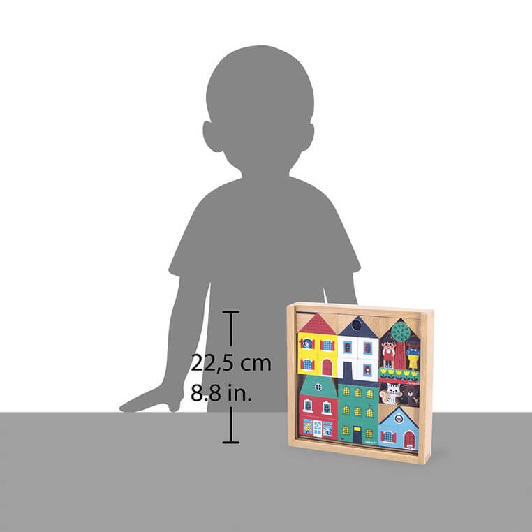 Zestaw klocków i figurek 36 el. Miasto Cross Roads 2+ / Janod