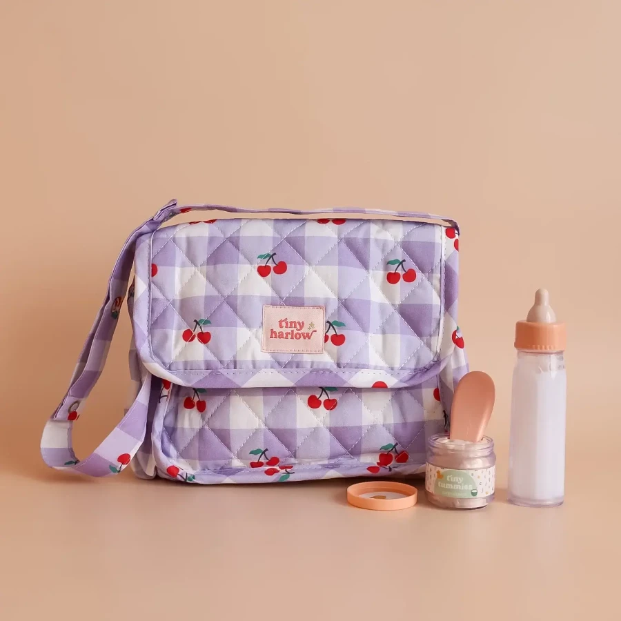 Torba z akcesoriami dla lalek Lilac Cherry / Tiny Harlow