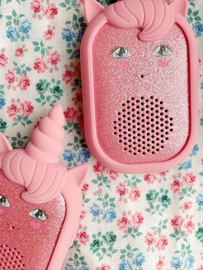 Krótkofalówki walkie talkie - Sparkling pink / Konges Slojd