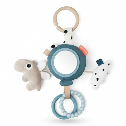 Zawieszka sensoryczna lusterko Happy Clouds Blue / Done by Deer