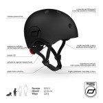 Kask XXS-S dla dzieci 3+ Black / Scoot&Ride