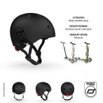 Kask XXS-S dla dzieci 3+ Black / Scoot&Ride