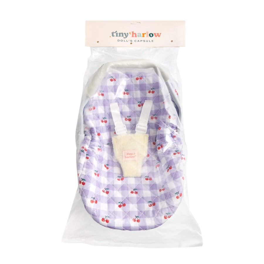 Fotelik samochodowy dla lalki Lilac Cherry / Tiny Harlow