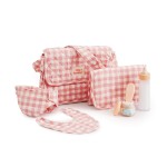 Torba z akcesoriami dla lalek Pink Gingham / Tiny Harlow