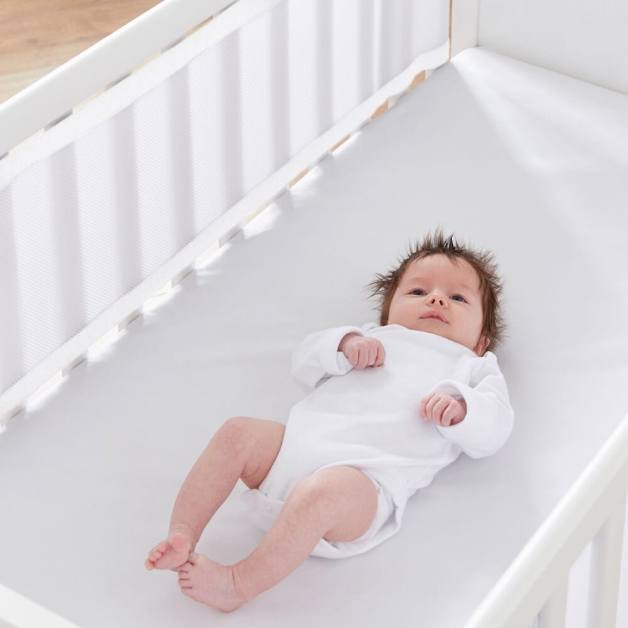 Oddychający ochraniacz do łóżeczka Pur Air - Soft White / PurFlo