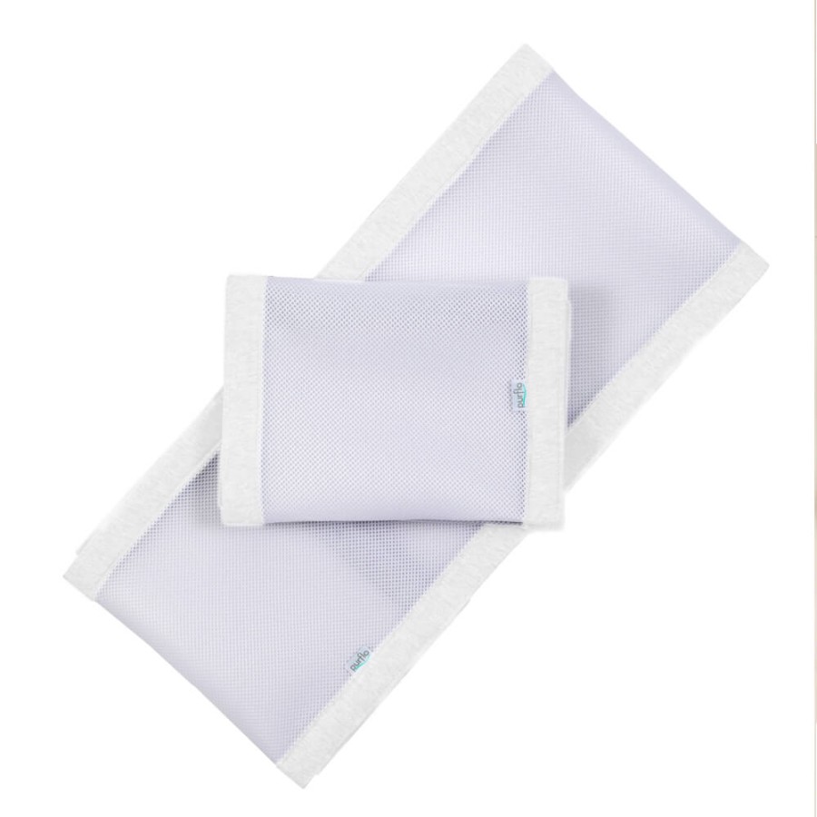 Oddychający ochraniacz do łóżeczka Pur Air - Soft White / PurFlo