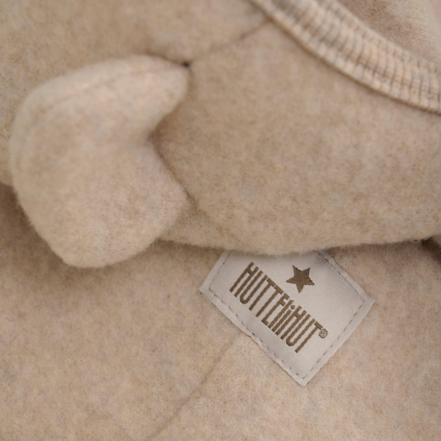 Kombinezon 100% wełny merino - Camel Melange / HUTTEliHUT