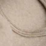 Kominiarka 100% wełny merino z uszkami królika - Camel Melange / HUTTEliHUT