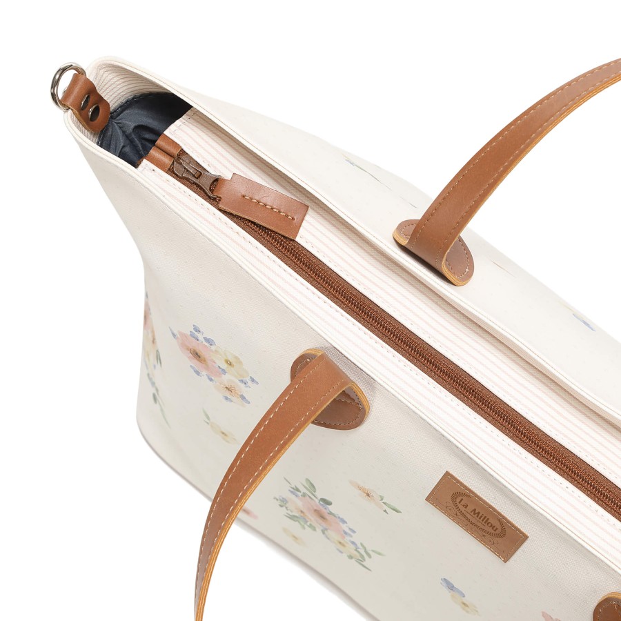 Torba dla mamy M - FEERIA PREMIUM - ENGLISH GARDEN / La Millou