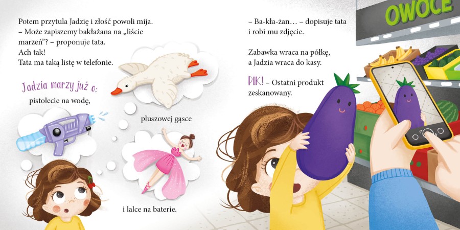 Jadzia Pętelka idzie na zakupy / Wydawnictwo Zielona Sowa