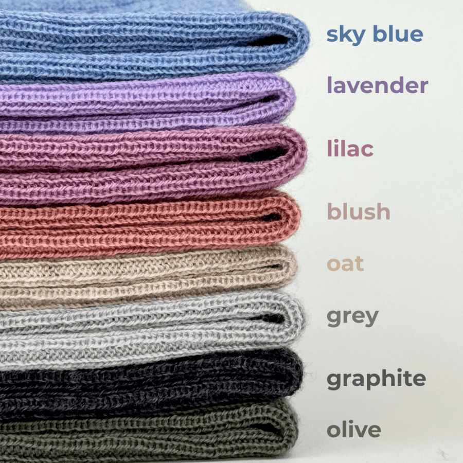 Czapka i komin wełniany SKY BLUE / Patulove