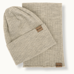 Czapka i komin wełniany OLIVE / Patulove