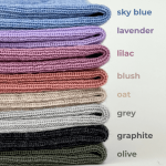 Czapka i komin wełniany LAVENDER / Patulove