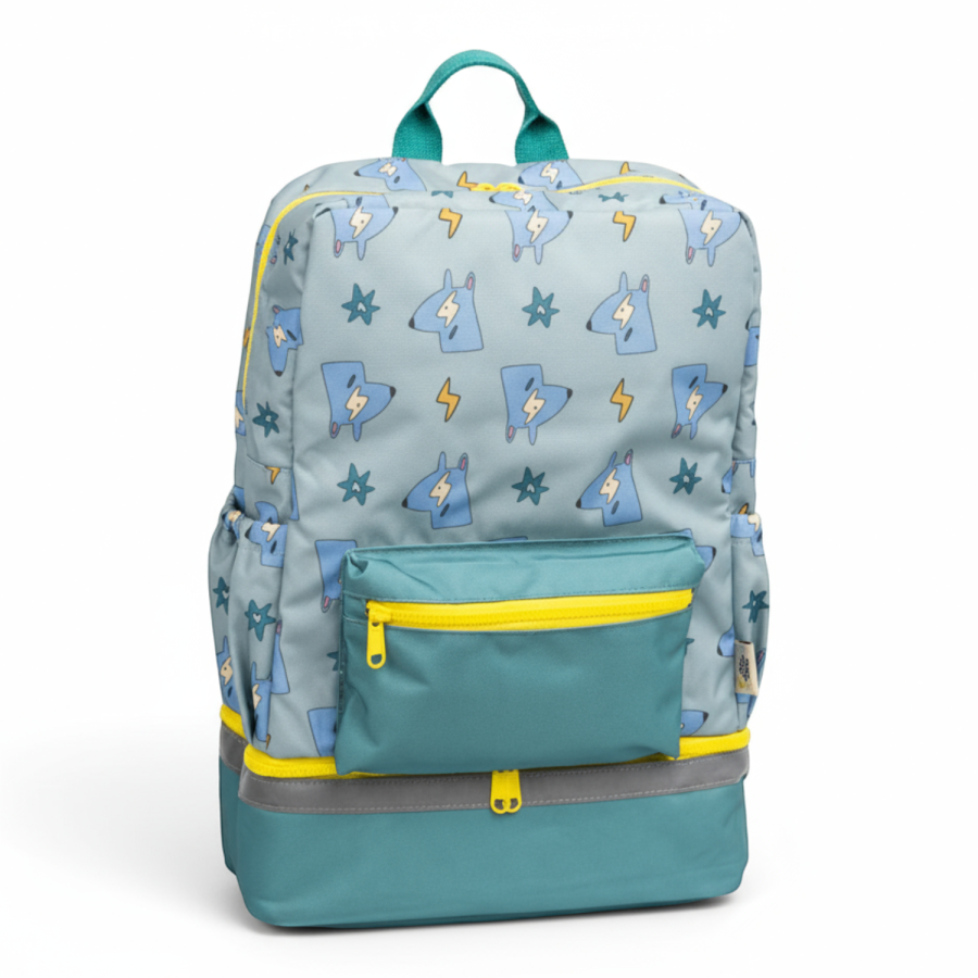 Plecak dziecięcy A4 - Funky Dogs / The cotton cloud