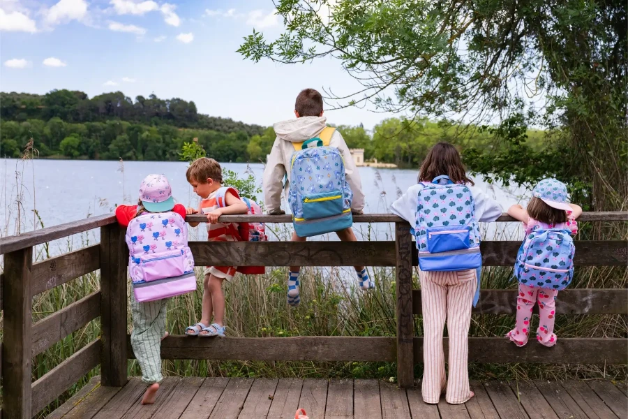 Plecak dziecięcy A4 - Funky Dogs / The cotton cloud