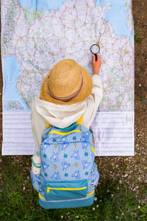 Plecak dziecięcy A4 - Funky Dogs / The cotton cloud