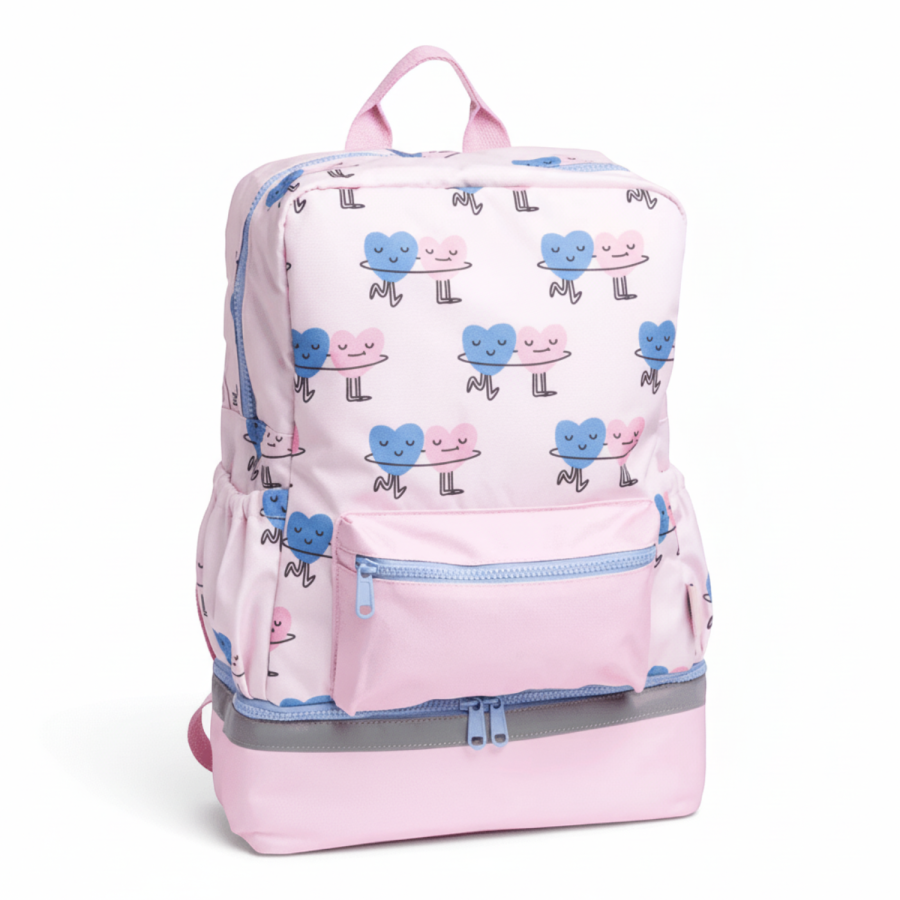 Plecak dziecięcy A4 - Dancing Hearts / The cotton cloud