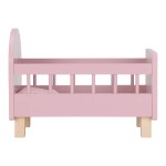 Drewniane łóżeczko dla lalek z pościelą FSC / Little Dutch