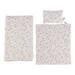 Drewniane łóżeczko dla lalek z pościelą FSC / Little Dutch