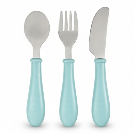 Sztućce ze stali nierdzewnej 12 m+ Airy Green / Beaba