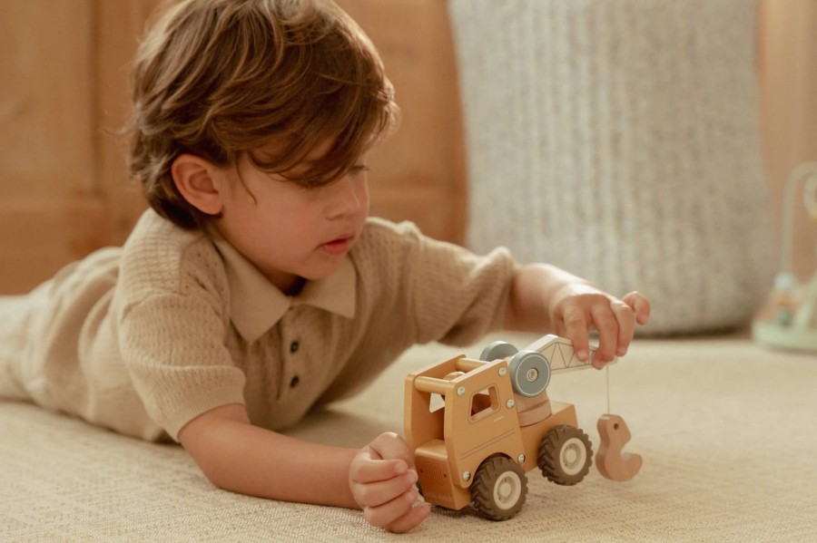 Ciężarówka z dźwigiem FSC / Little Dutch