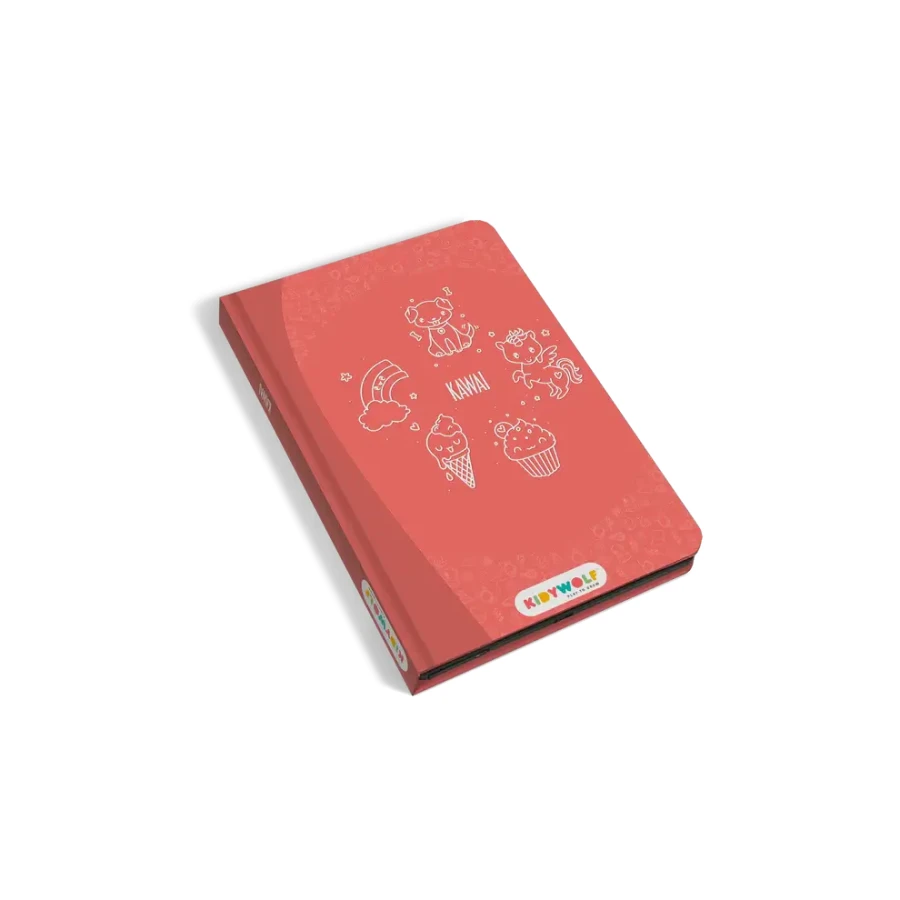 Tablet graficzny z szablonami do rysowania KIDYDRAW-MINI - kawai / Kidywolf
