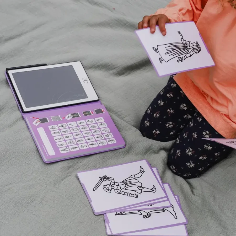 Tablet graficzny z szablonami do rysowania KIDYDRAW-MINI - princess / Kidywolf