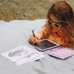 Tablet graficzny z szablonami do rysowania KIDYDRAW-MINI - princess / Kidywolf