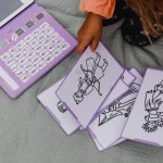 Tablet graficzny z szablonami do rysowania KIDYDRAW-MINI - princess / Kidywolf