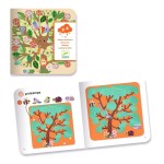 Zestaw artystyczny filcowe wyklejanki DRZEWA / Djeco